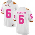 Wholesale Cheap Clemson Tigers 6 Tavien Feaster White Breast Cancer Awareness College Football Jersey