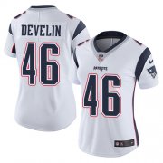 Wholesale Cheap Nike Patriots #46 James Develin White Women's Stitched NFL Vapor Untouchable Limited Jersey