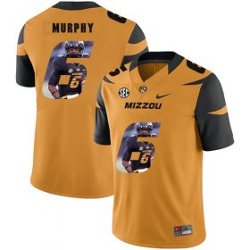 Wholesale Cheap Missouri Tigers 6 Marcus Murphy III Gold Nike Fashion College Football Jersey