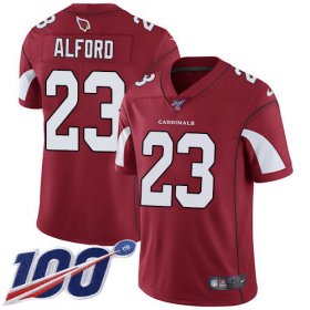 Wholesale Cheap Nike Cardinals #23 Robert Alford Red Team Color Men\'s Stitched NFL 100th Season Vapor Limited Jersey