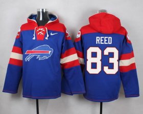 Wholesale Cheap Nike Bills #83 Andre Reed Royal Blue Player Pullover NFL Hoodie