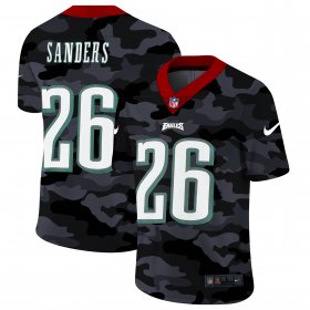 Cheap Philadelphia Eagles #26 Miles Sanders Men\'s Nike 2020 Black CAMO Vapor Untouchable Limited Stitched NFL Jersey