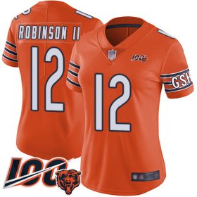 Wholesale Cheap Nike Bears #12 Allen Robinson II Orange Women\'s Stitched NFL Limited Rush 100th Season Jersey