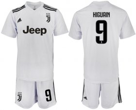 Wholesale Cheap Juventus #9 Higuain White Soccer Club Jersey