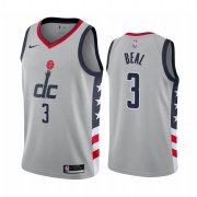 Wholesale Cheap Nike Wizards #3 Bradley Beal Gray NBA Swingman 2020-21 City Edition Jersey