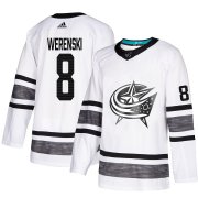 Wholesale Cheap Adidas Blue Jackets #8 Zach Werenski White 2019 All-Star Game Parley Authentic Stitched NHL Jersey