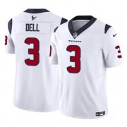 Cheap Men's Houston Texans #3 Tank Dell White 2023 F.U.S.E. Vapor Untouchable Football Stitched Jersey