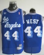 Wholesale Cheap Los Angeles Lakers #44 Jerry West Blue Swingman Throwback Jersey