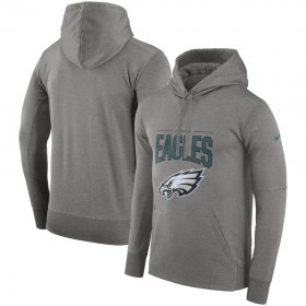 Wholesale Cheap Philadelphia Eagles Nike Sideline Property of Performance Pullover Hoodie Gray