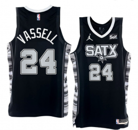 Wholesale Men\' San Antonio Spurs #24 Devin Vassell 2022-23 Black Stitched Jersey