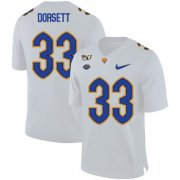 Wholesale Cheap Pittsburgh Panthers 33 Tony Dorsett White 150th Anniversary Patch Nike College Football Jersey