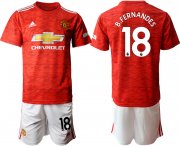 Wholesale Cheap Men 2020-2021 club Manchester United home 18 red Soccer Jerseys