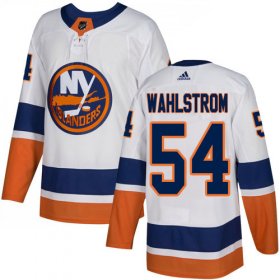Wholesale Cheap Adidas Islanders #54 Oliver Wahlstrom White Road Authentic Stitched NHL Jersey
