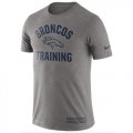 Wholesale Cheap Men's Denver Broncos Nike Heathered Gray Training Performance T-Shirt