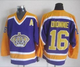 Wholesale Cheap Kings #16 Marcel Dionne Purple CCM Throwback Stitched NHL Jersey