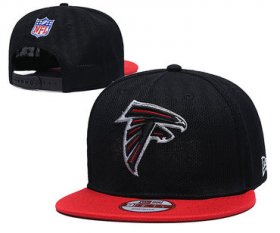 Wholesale Cheap Falcons Team Logo Black Red Adjustable Hat TX
