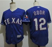 Wholesale Cheap Rangers #12 Rougned Odor Blue Flexbase Authentic Collection Stitched MLB Jersey