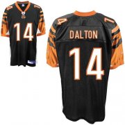 Wholesale Cheap Bengals #14 Andy Dalton Black Stitched NFL Jersey
