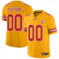 Wholesale Cheap Nike Kansas City Chiefs Customized Gold Men's Stitched NFL Limited Inverted Legend Jersey