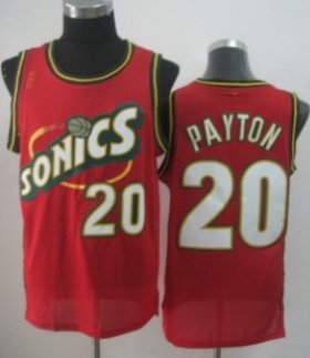 Wholesale Cheap Seattle Supersonics #20 Gary Payton 1995-96 Red Swingman Jersey