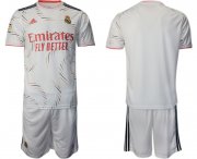 Wholesale Cheap Men 2021-2022 Club Real Madrid home white blank Adidas Soccer Jersey