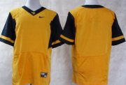 Wholesale Cheap West Virginia Mountaineers Blank 2013 Yellow Elite Jersey