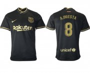 Wholesale Cheap Men 2020-2021 club Barcelona away aaa version 8 black Soccer Jerseys1