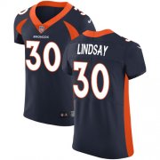 Wholesale Cheap Nike Broncos #30 Phillip Lindsay Navy Blue Alternate Men's Stitched NFL Vapor Untouchable Elite Jersey