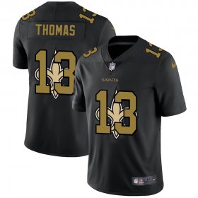 Wholesale Cheap New Orleans Saints #13 Michael Thomas Men\'s Nike Team Logo Dual Overlap Limited NFL Jersey Black