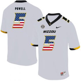 Wholesale Cheap Missouri Tigers 5 Taylor Powell White USA Flag Nike College Football Jersey