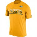 Wholesale Cheap Men's Green Bay Packers Nike Practice Legend Performance T-Shirt Yellow
