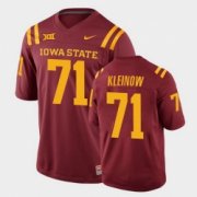 Wholesale Cheap Men Iowa State Cyclones #71 Alex Kleinow College Football Cardinal Replica Jersey