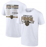 Wholesale Cheap Men's Vegas Golden Knights White 2023 Stanley Cup Final Roster T-Shirt