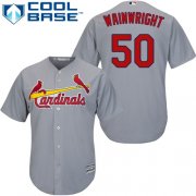 Wholesale Cheap Cardinals #50 Adam Wainwright Grey Cool Base Stitched Youth MLB Jersey