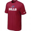 Wholesale Cheap Nike Buffalo Bills Authentic Logo NFL T-Shirt Red