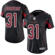 Wholesale Cheap Nike Cardinals #31 David Johnson Black Women's Stitched NFL Limited Rush Jersey