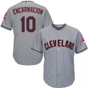 Wholesale Cheap Indians #10 Edwin Encarnacion Grey Road Stitched Youth MLB Jersey