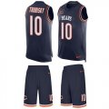 Wholesale Cheap Nike Bears #10 Mitchell Trubisky Navy Blue Team Color Men's Stitched NFL Limited Tank Top Suit Jersey