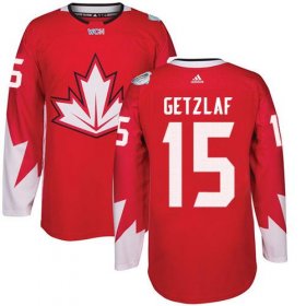 Wholesale Cheap Team CA. #15 Ryan Getzlaf Red 2016 World Cup Stitched NHL Jersey