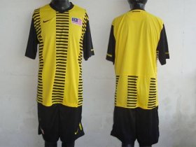 Wholesale Cheap Malaysia Blank Yellow 2011/2012 Home Soccer Country Jersey