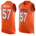 Wholesale Cheap Nike Broncos #57 Demarcus Walker Orange Team Color Men's Stitched NFL Limited Tank Top Jersey