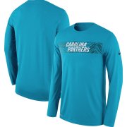 Wholesale Cheap Carolina Panthers Nike Sideline Seismic Legend Long Sleeve T-Shirt Blue
