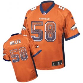 Wholesale Cheap Nike Broncos #58 Von Miller Orange Team Color Youth Stitched NFL Elite Drift Fashion Jersey