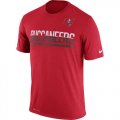 Wholesale Cheap Men's Tampa Bay Buccaneers Nike Practice Legend Performance T-Shirt Red