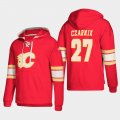 Wholesale Cheap Calgary Flames #27 Austin Czarnik Red adidas Lace-Up Pullover Hoodie