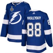 Wholesale Cheap Adidas Lightning #88 Andrei Vasilevskiy Blue Home Authentic 2020 Stanley Cup Final Stitched NHL Jersey