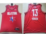 Wholesale Cheap Men's Houston Rockets #13 James Harden Red Jordan Brand 2020 All-Star Game Swingman Stitched NBA Jersey