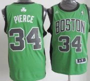 Wholesale Cheap Boston Celtics #34 Paul Pierce Revolution 30 Swingman Green With Black Jersey