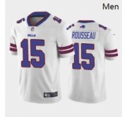 Wholesale Cheap Men Buffalo Bills #15 Gregory Rousseau White Blue 2021 Draft Jersey