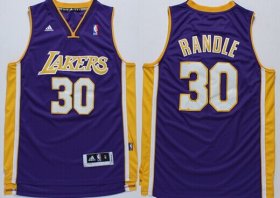 Wholesale Cheap Los Angeles Lakers #30 Julius Randle Revolution 30 Swingman Purple Jersey